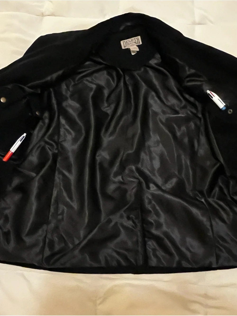 Duluth Trading Co Chore Blazer Mens Size Large Black Cotton Workwear Jacket